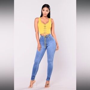 Fashion nova Light blue High Waist Jean